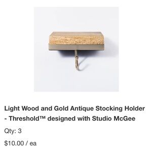 Threshold / Studio McGhee stocking holders (3)